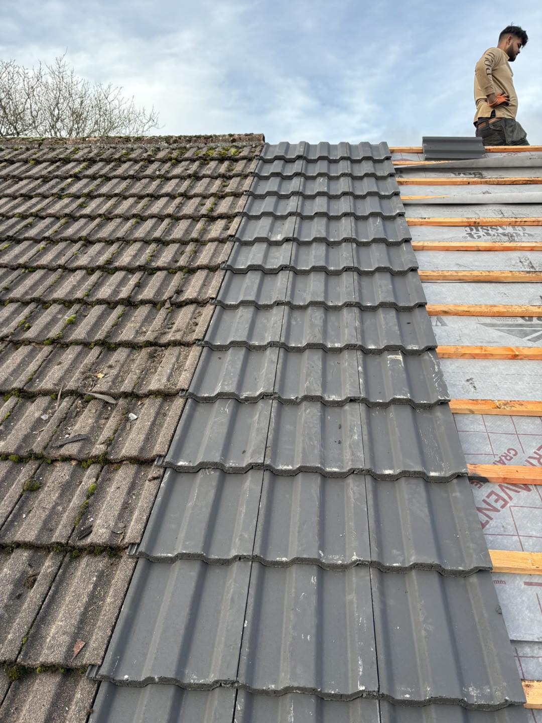 Roof laying